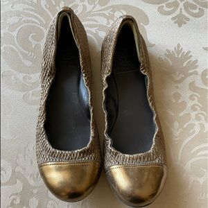 Tory Burch copper colored shoes